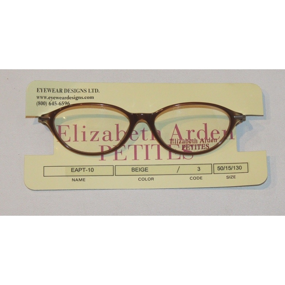 Elizabeth Arden Petites EAPT-10-3 eyeglasses frames ONLY 50-15-130 beige oval